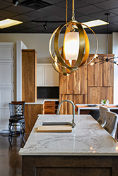 modern light fixtures over kitchen island 